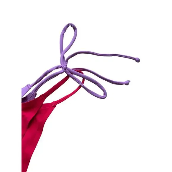 🥶 LSpace Purple and Red Fused Mackena Bitsy Bikini Bottoms Size Large - Picture 6 of 12